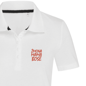 Moteriški polo marškinėliai „Žmona, Mama, Bosė“