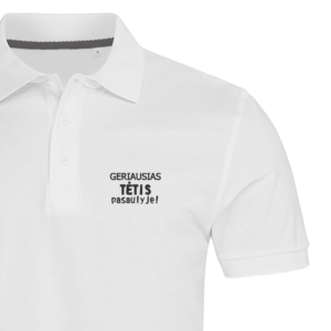 Vyriški polo marškinėliai „Geriausias tėtis“