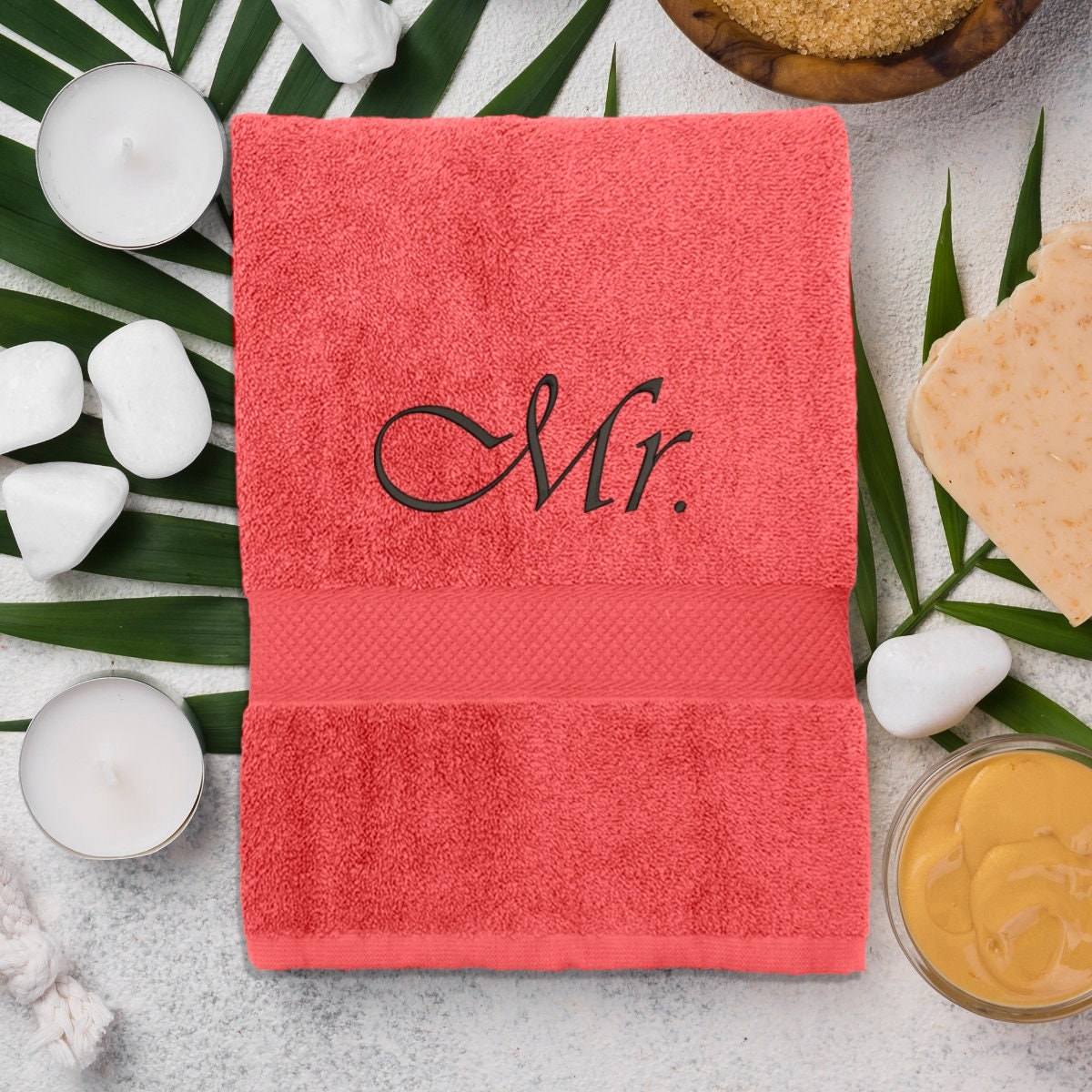 Embroidered Towel “Mr.”