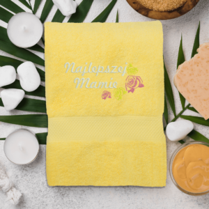 geltona-ranksluostis-najlepszej-mamie