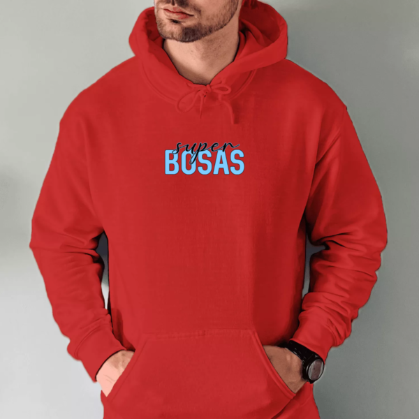 raudona-unisex-dzemperis-su-spauda-super-bosas-2