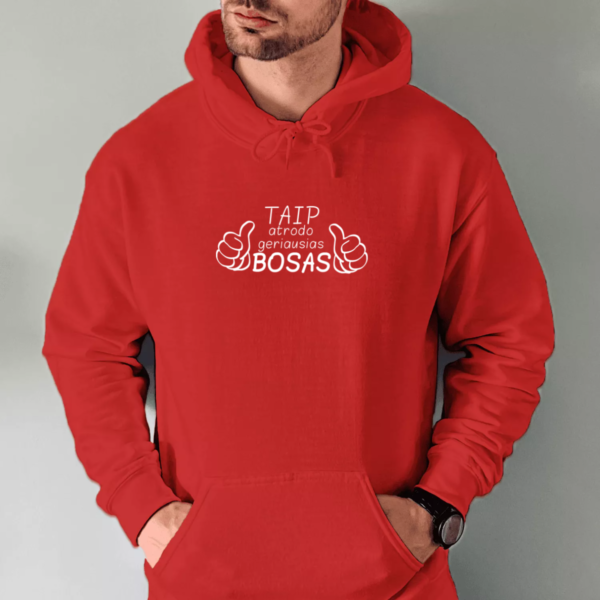 raudona-unisex-dzemperis-su-spauda-taip-atrodo-geriausias-bosas