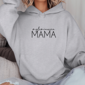 Unisex džemperis su spauda „Mylimiausia mama“