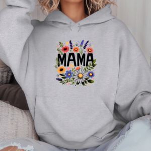 Unisex džemperis su spauda „Žydinti mama“