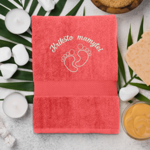 Rankšluostis „Krikšto mamytei“