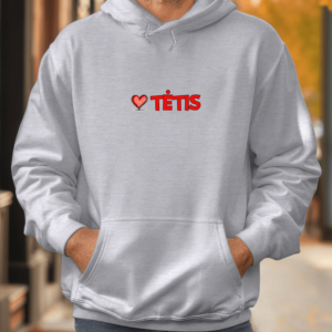 Unisex džemperis su spauda „Tėtis raudona širdutė“