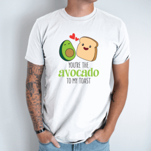 Unisex marškinėliai su spauda „Avocado“