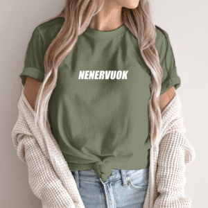 Unisex marškinėliai su spauda „Nenervuok“