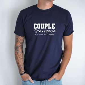 Unisex marškinėliai su spauda „Couple mode“