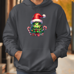 Unisex džemperis su spauda „Eglutė Kalėdinukė“