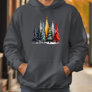 Unisex džemperis su spauda „Kalėdų miško pasaka“