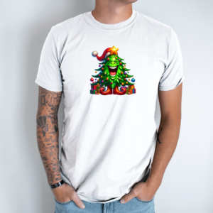 Unisex marškinėliai su spauda „Eglutė Linksmuolė“