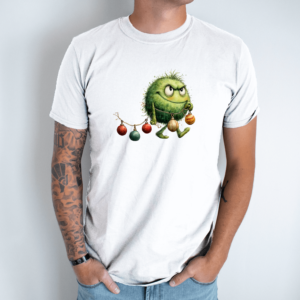 Unisex marškinėliai su spauda „Kalėdų vagis“