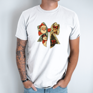 Unisex marškinėliai su spauda „Nostalgiškos Kalėdos“