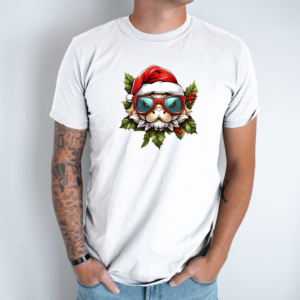 Unisex marškinėliai su spauda „Šventinis vėžlys“