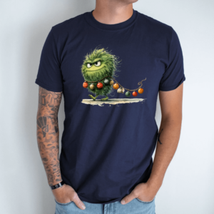 Unisex marškinėliai su spauda „Girliandų grobikas“