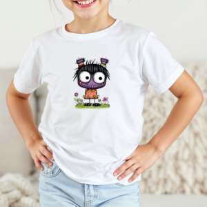 Vaikiški marškinėliai su spauda „Didžiosios akys“