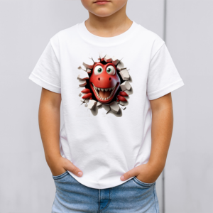 Vaikiški marškinėliai su spauda „Dino Drąsuolis“