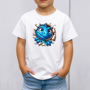 Vaikiški marškinėliai su spauda „Dino Nuotykiukas“