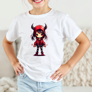 Vaikiški marškinėliai su spauda „Gudrioji raganiukė“