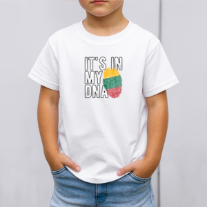 Vaikiški marškinėliai su spauda „It’s in my DNA“