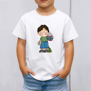 Vaikiški marškinėliai su spauda „Laikas karštai kakavai“