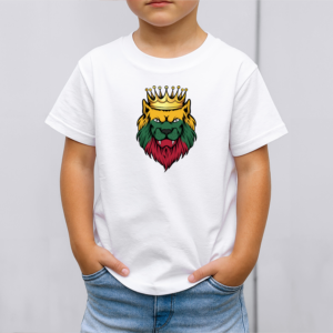 Vaikiški marškinėliai su spauda „Liūtas karalius“