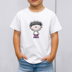 Vaikiški marškinėliai su spauda „Lopinių berniukas“