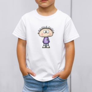 Vaikiški marškinėliai su spauda „Mažas keistuolis“