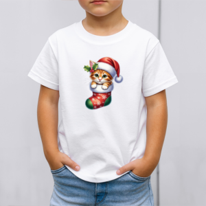 Vaikiški marškinėliai su spauda „Mažasis Kalėdų svečias“