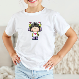 Vaikiški marškinėliai su spauda „Meilės monstriukė“