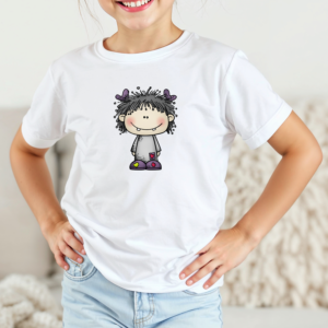 Vaikiški marškinėliai su spauda „Šypsenėlė monstriukė“