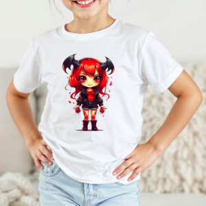 Vaikiški marškinėliai su spauda „Velniukštė Tamsos fėja“