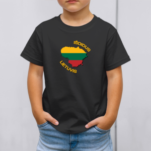 Vaikiški marškinėliai su spauda „Išdidus Lietuvis“