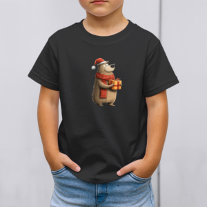 Vaikiški marškinėliai su spauda „Meškiuko dovanėlė“