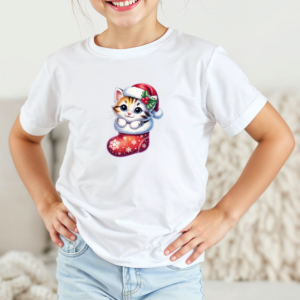 Vaikiški marškinėliai su spauda „Kalėdų kojinėlės gyventojas“