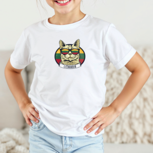 Vaikiški marškinėliai su spauda „Lietuvos Katinas“