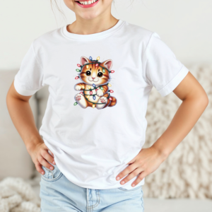 Vaikiški marškinėliai su spauda „Švieselių nuotykis“