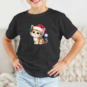 Vaikiški marškinėliai su spauda „Pūkuotas švenčių draugas“