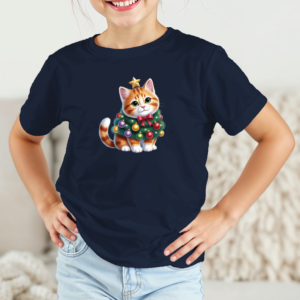 Vaikiški marškinėliai su spauda „Mažoji pūkuota eglutė“