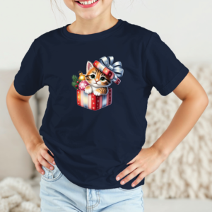 Vaikiški marškinėliai su spauda „Pukuota staigmena dėžutėje“