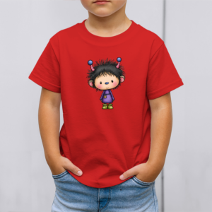 Vaikiški marškinėliai su spauda „Mažasis antenų monstras“