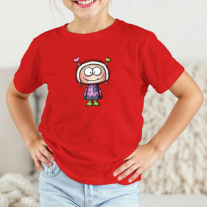 Vaikiški marškinėliai su spauda „Mažoji širdžių monstrė“