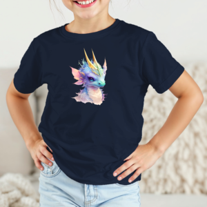 Vaikiški marškinėliai su spauda „Auksaragis drakonas“