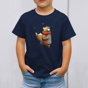 Vaikiški marškinėliai su spauda „Dainuojantis meškiukas“