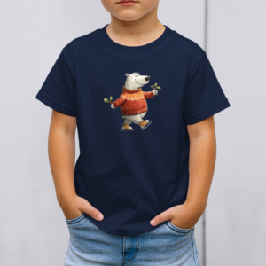 Vaikiški marškinėliai su spauda „Ledo šventė“