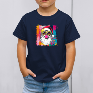 Vaikiški marškinėliai su spauda „Linksmasis Kalėdų vadas“