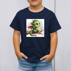 Vaikiški marškinėliai su spauda „Mažylis drakoniukas“