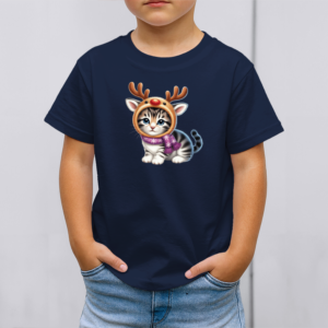 Vaikiški marškinėliai su spauda „Pūkuotas elniukas“