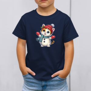 Vaikiški marškinėliai su spauda „Šiltas kačiuko apkabinimas“